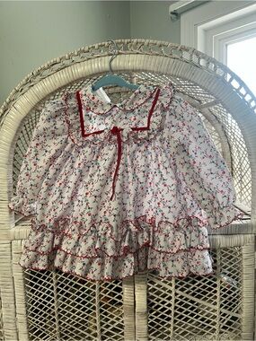 Vintage comfy lil angel kiddie korner floral dress